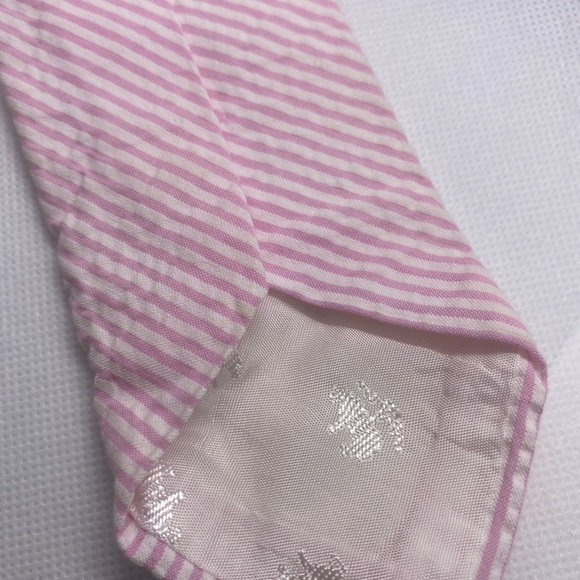 Brooks Brothers Men's Pink Diagonal Striped Shirt - Picture 5 of 5